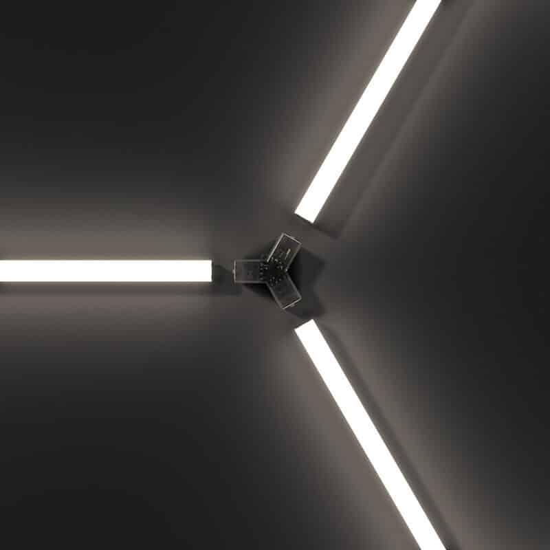 Hexagon LED-Deckenbeleuchtung Warmweiß - obrazek 3